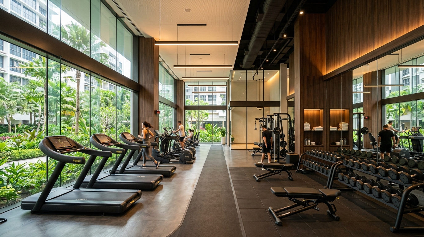 Luxury Fitness Gymnasium